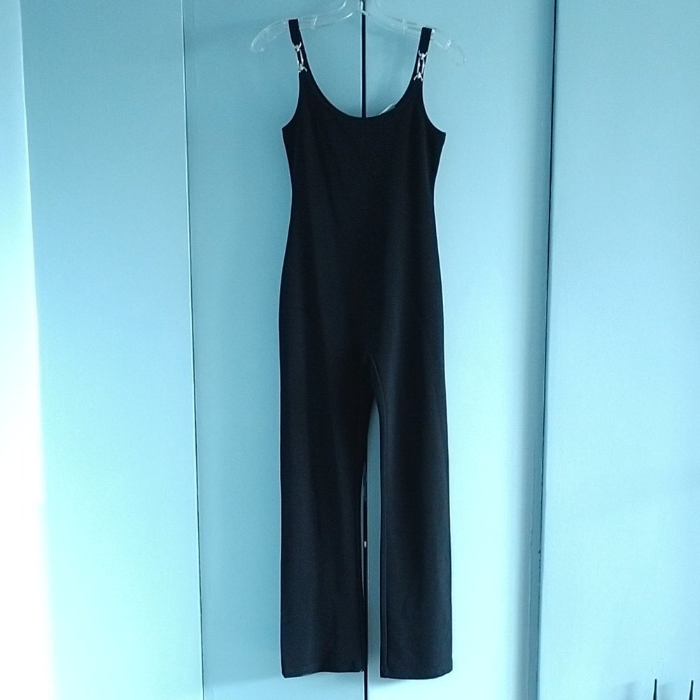 Moda International Black Jumpsuit sz 2 - Picture 2 of 6